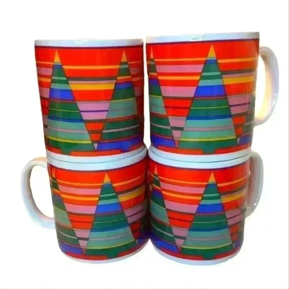 Vintage Avon Galley original Christmas tree mugs 80s coffee mug tea cup - Picture 5 of 17